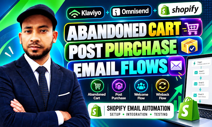 set up klaviyo omnisend email flows