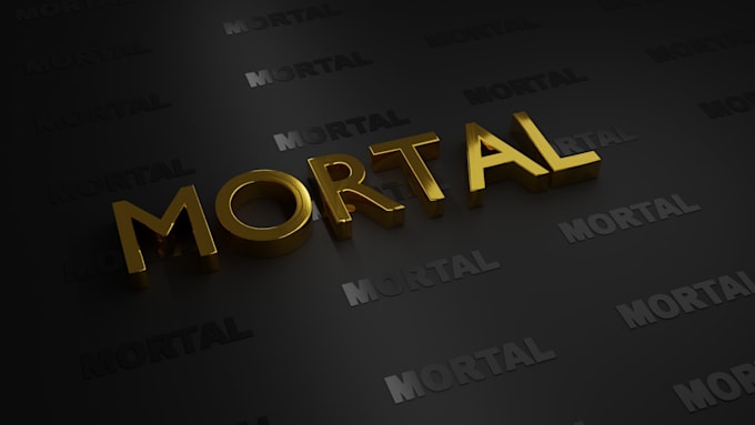 create realistic 3d text animation