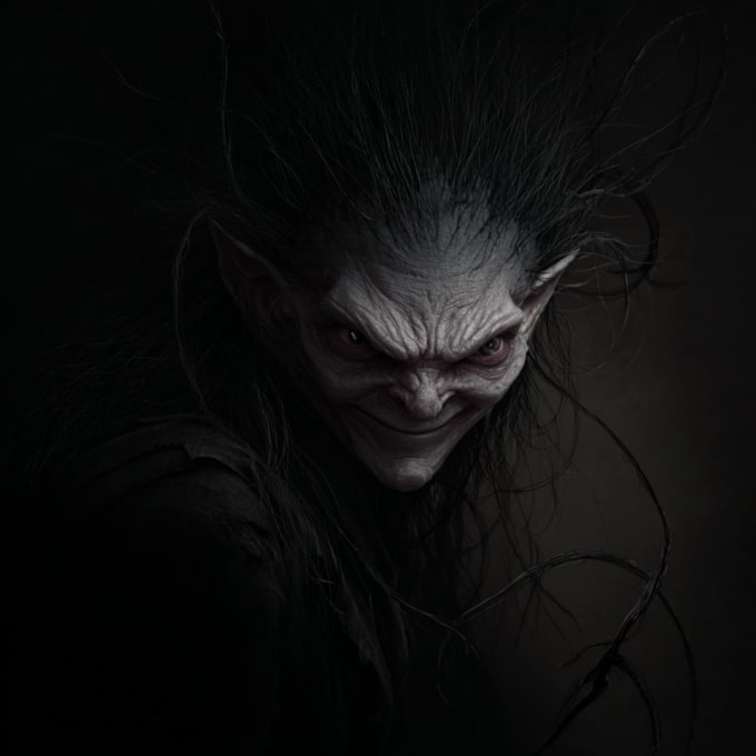 make illustration, horror, dark, and metal band artwork