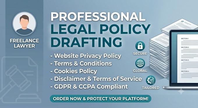 write professional privacy policy and terms and conditions