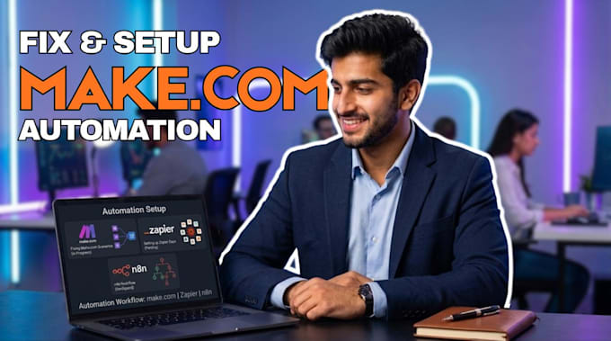 fix make com, make com automation set up, make automation, n8n ai agent make com
