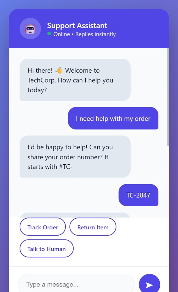 build you an ai chatbot for your website