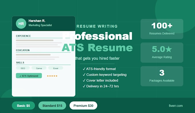 write a professtional resume, CV, and cover letter
