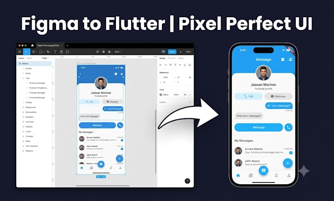 convert figma design to flutter app UI pixel perfect