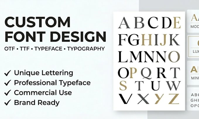 design custom german font typeface otf ttf lettering typography logo