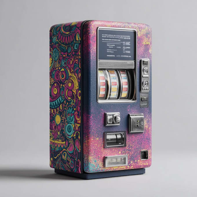 design a unique vending machine wrap