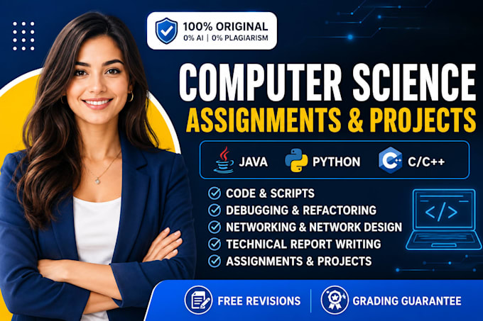 do computer science assigned java, cpp, python programming tasks and projects