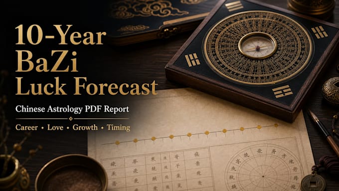 create your 10 year chinese bazi luck forecast PDF