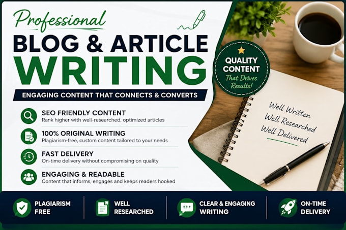 write engaging blog posts, articles, and website content