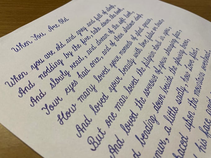 write neat handwritten notes, assignments, and custom works