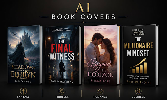 create professional ai book cover designs for amazon kdp
