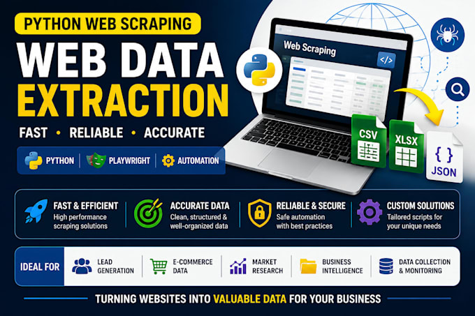 build python web scraping automation scripts
