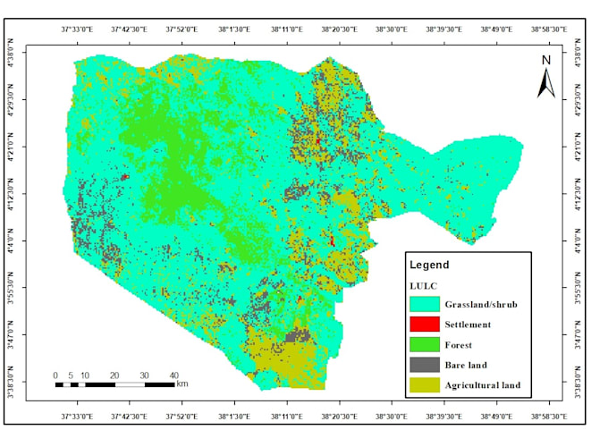 do satellite image processing and land cover classification using gee