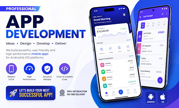 l develop professional mobile and web apps for android and ios