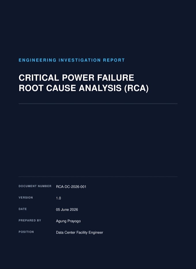 create professional engineering rca investigation reports