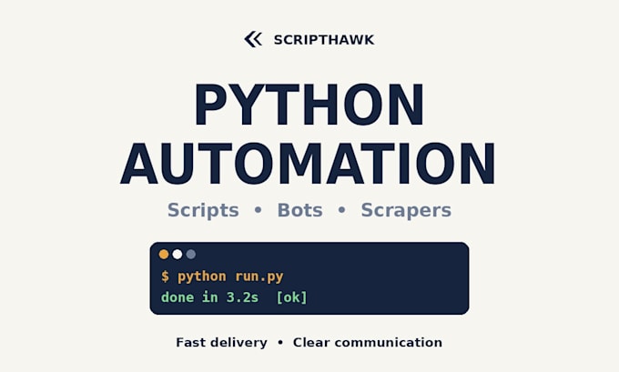 write a python script to automate your boring tasks