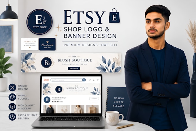 design an etsy shop logo and banner