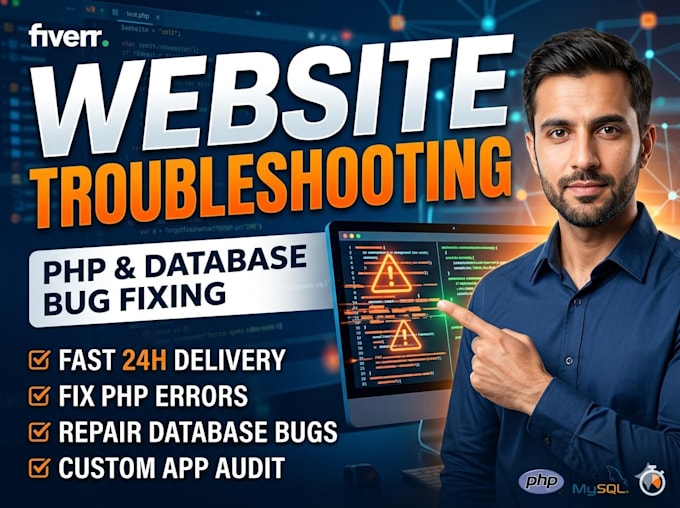 website troubleshooting and fix php errors or bugs