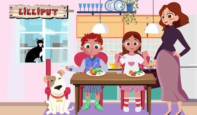 create children 2d animated videos