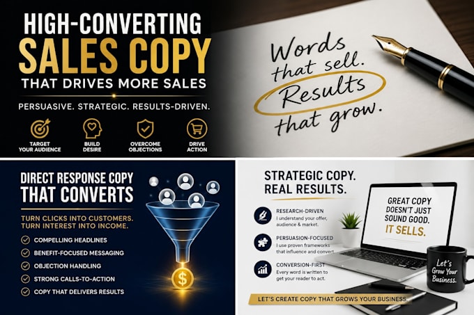 write compelling direct response sales copy