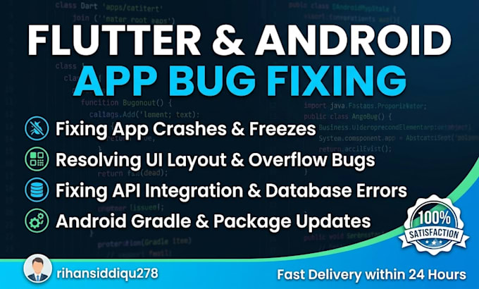 update and fix bugs in your android and flutter app