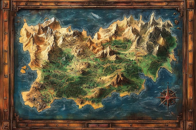 create a fantasy map for you