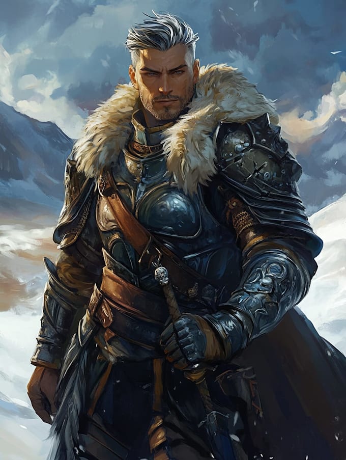 fantasy dnd character illustration