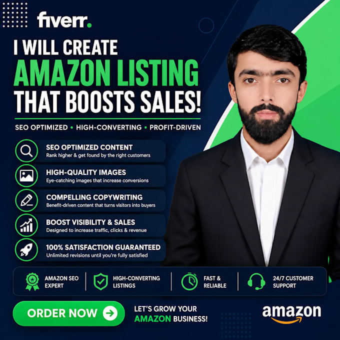 be your amazon expert for product listing and listing optimization