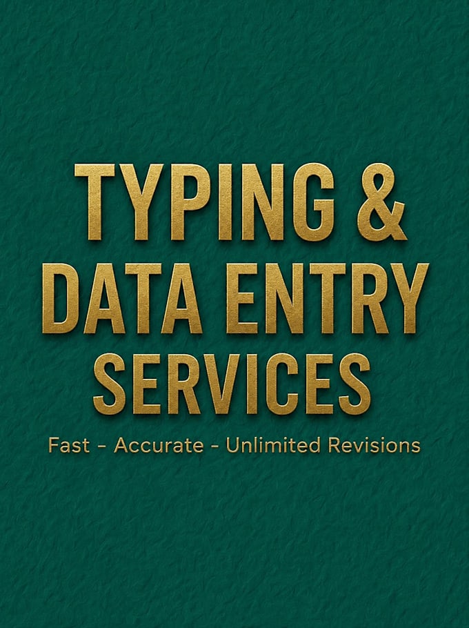 do data entry typing work