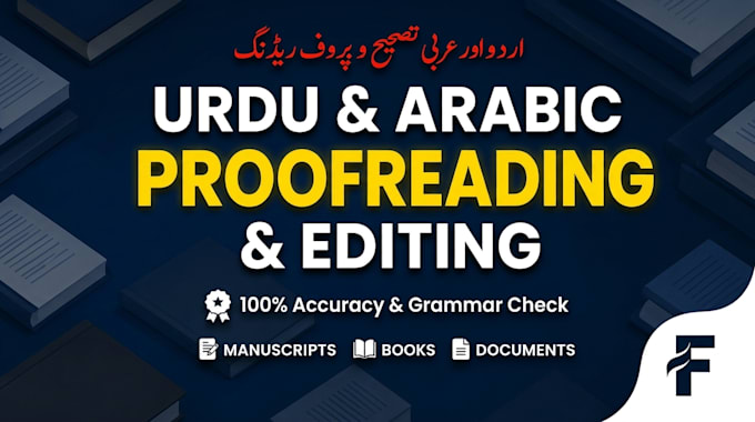 proofread and edit urdu and arabic manuscript