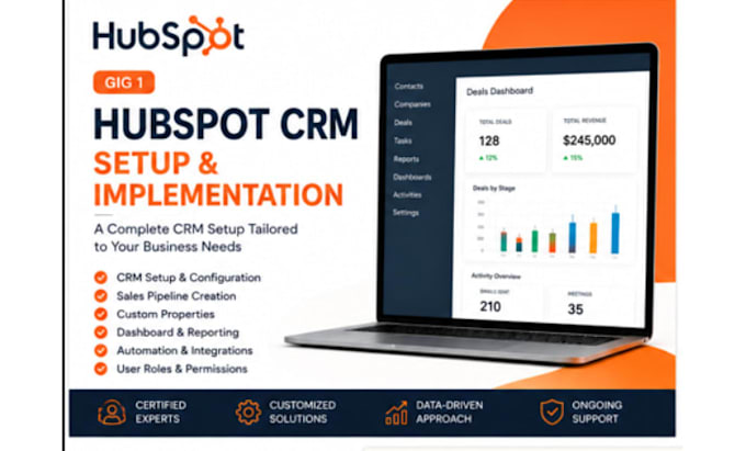 set up and optimize your hubspot CRM professionally