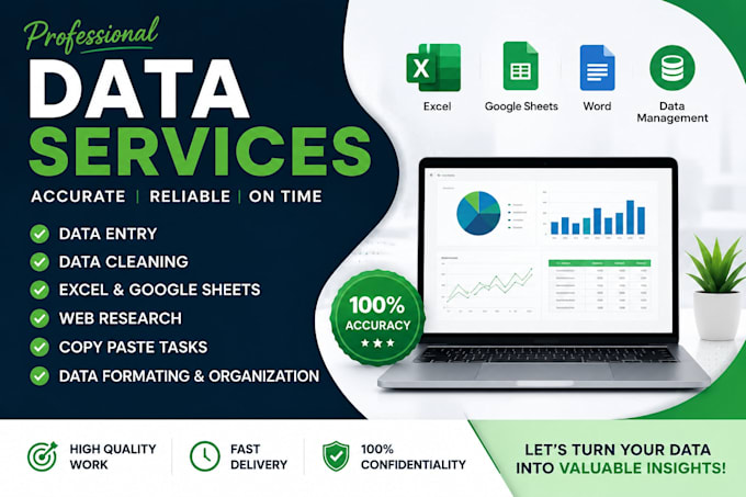 data entry , data cleaning , data optimisation