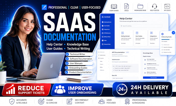 write saas documentation software documentation user guides help center content