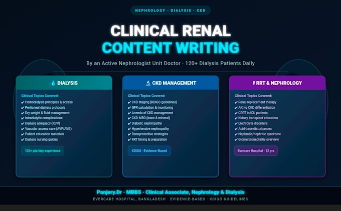 write clinical content on ckd,esrd,renal replacement therapy