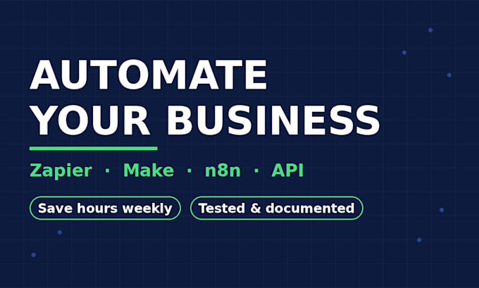 automate your workflows with zapier, make, n8n and api integrations