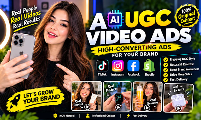 create premium ai ugc content for tiktok instagram reels facebook ads