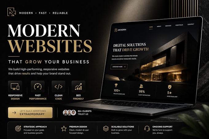 build a professional responsive website for your business