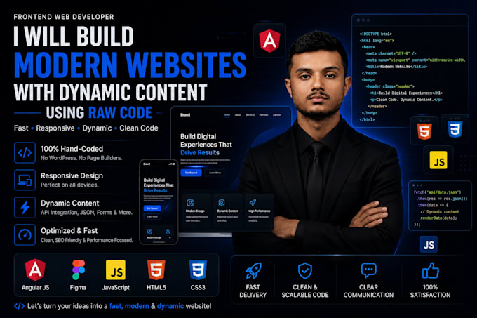 develop a custom, high performance sites using raw coding satisfy or refund