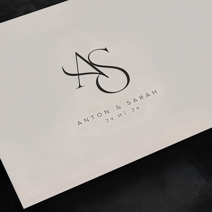 design custom wedding logo initial design wedding monogram