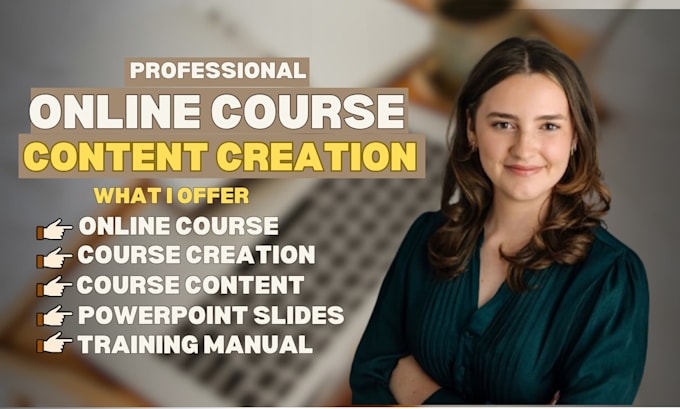 create online course outline, online course content, lesson plan, course creator