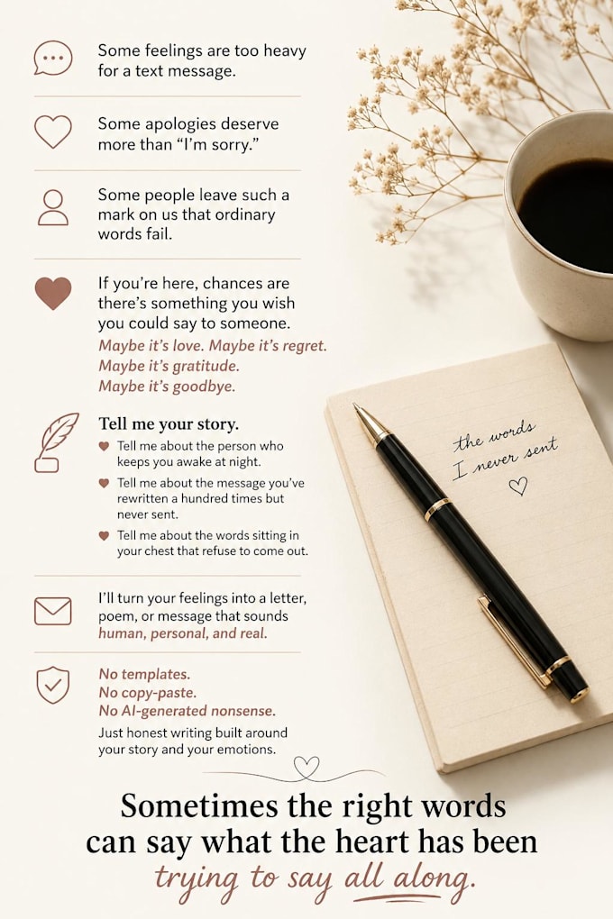 write a deeply emotional personalized letter poem or message