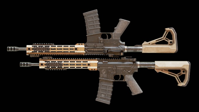 create 3d weapon model gun models and props models for your game