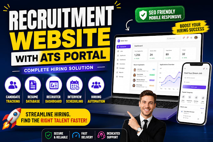 build recruitment website with applicant tracking system and ats portal