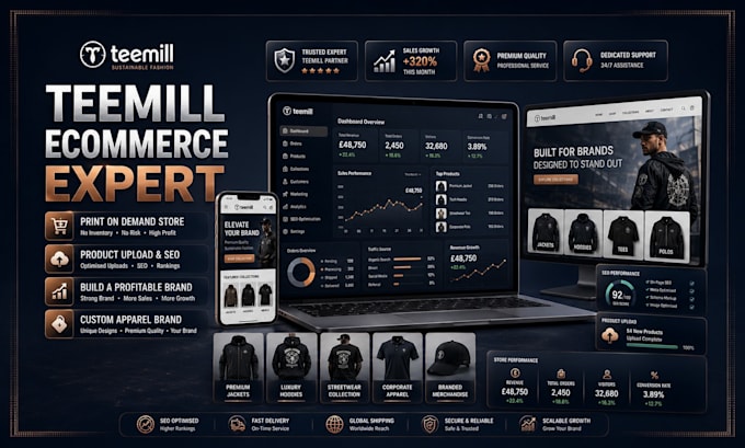 build teemill store custom tshirt designs print on demand product upload