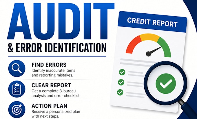 professionally analyze your credit report and identify reporting errors
