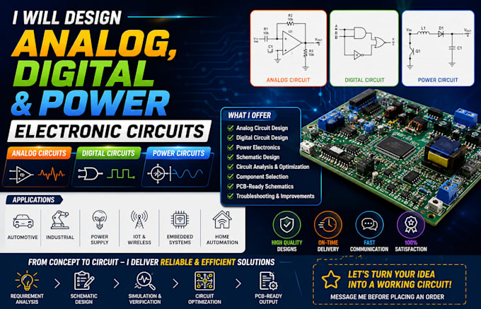 design analog, digital and power electronic circuits