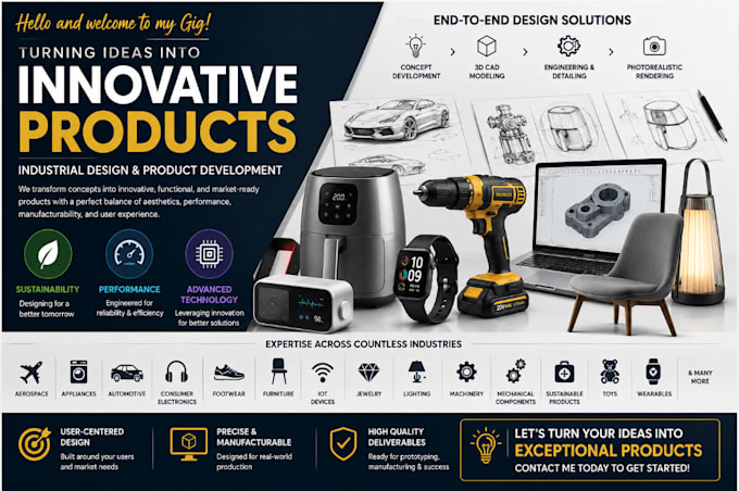 make industrial product design for your idea product
