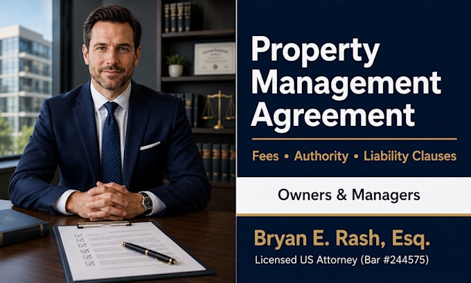 draft custom property management agreement contracts
