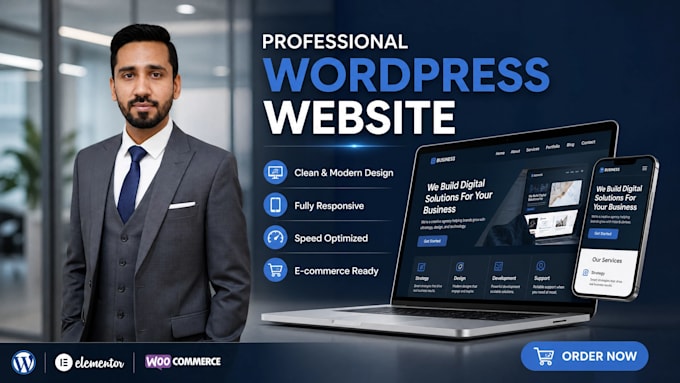 design and develop a professional wordpress website
