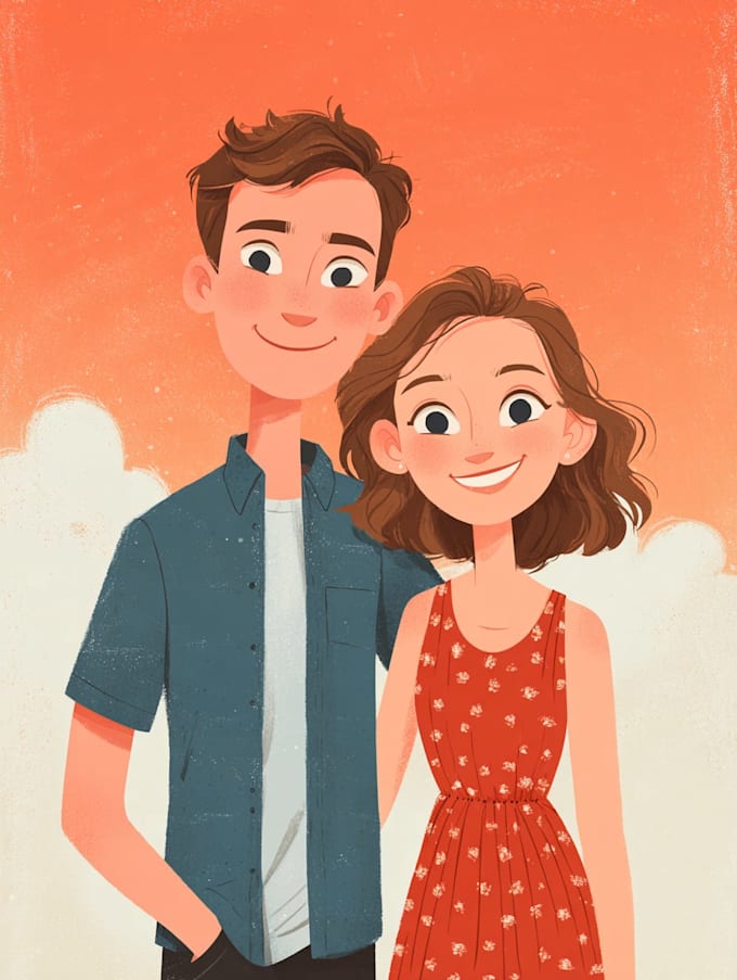 design couple portrait wedding portrait art